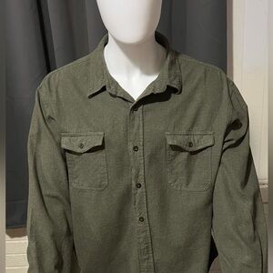 RedHead Olive Green Casual Button-Down Shirt